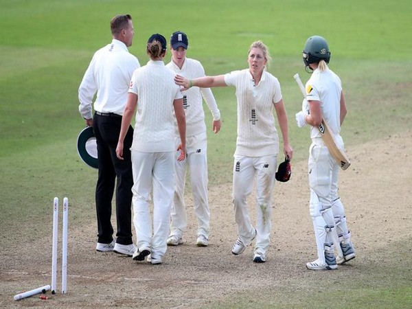 England's Heather Knight at the end of the match against Australia