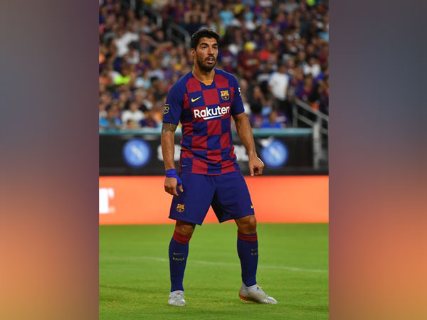 Barcelona striker Luis Suarez 