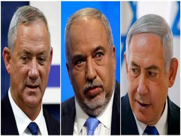 From L to R: Benny Gantz of Blue and White Party, Avigdor Lieberman of Yisrael Beytenu Party and Israeli PM Benjamin Netanyahu of Likud Party. (File photo/Reuters)