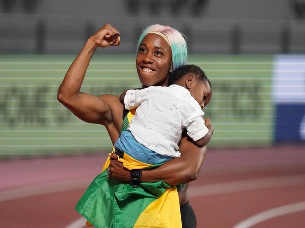 Jamaica's Shelly-Ann Fraser-Pryce after winning fourth gold at World Athletics Championships