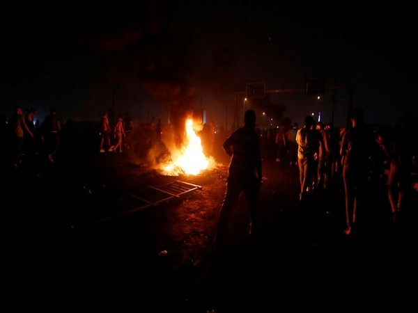 Demonstrators gather during an anti-government protest, in Baghdad, Iraq October 5