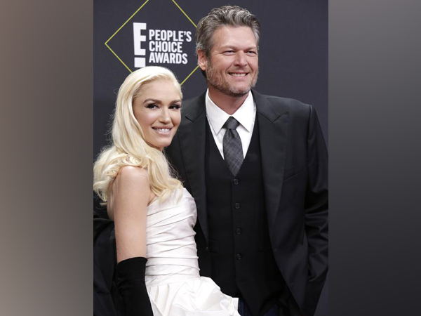 Gwen Stefani  and  Blake Shelton.