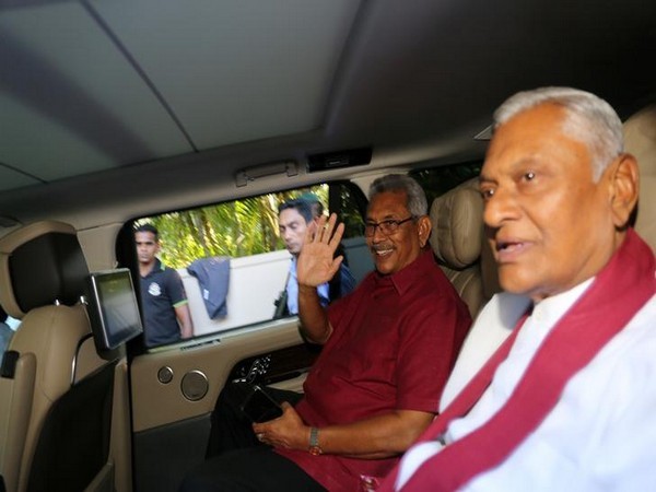 President Gotabaya Rajapaksa with his brother Chamal Rajapaksa in Colombo on Nov 17 