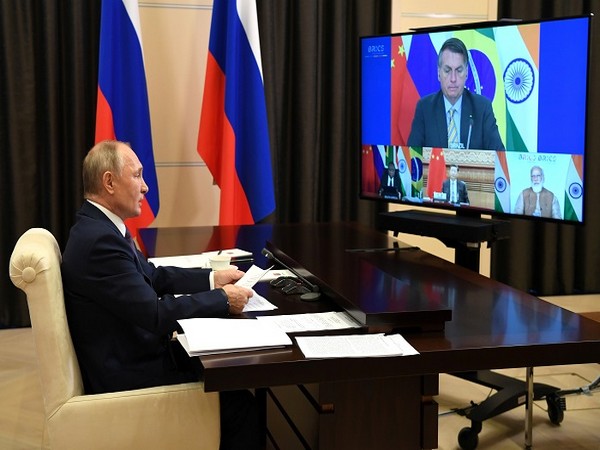  Russian President Vladimir Putin attends the BRICS Summit via a video conference call at the Novo-Ogaryovo state residence outside Moscow, Russia November 17, 2020. (Photo Credit: Reuters)