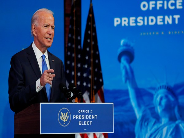 US President-elect Joe Biden delivering a telivised address to the nation on Monday (Local time) (Photo source: Reuters)