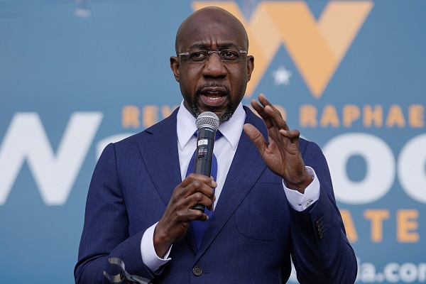 Democratic Senate candidate Raphael Warnock (Credit: Reuters Pictures)