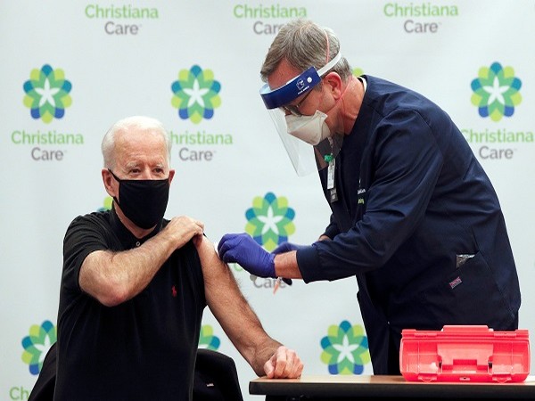 US President-elect Joe Biden receiving his second dose of Covid-19 vaccine (Credit: Reuters Pictures)