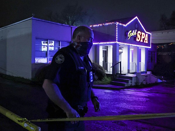 Atlanta police outside the scene of shootings in Georgia (Credit: Reuters Pictures)