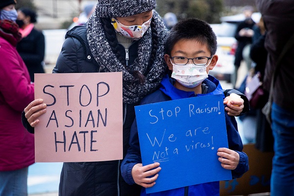 Vigil in solidarity for Asian American community in the US (Credit: Reuters Pictures)