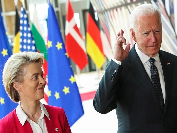 European Commission President Ursula Von der Leyen with US President Joe Biden (Credit: Reuters)