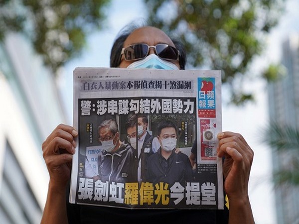 Hong Kong's last pro-democracy print newspaper Apple Daily (Photo Credit: Reuters)