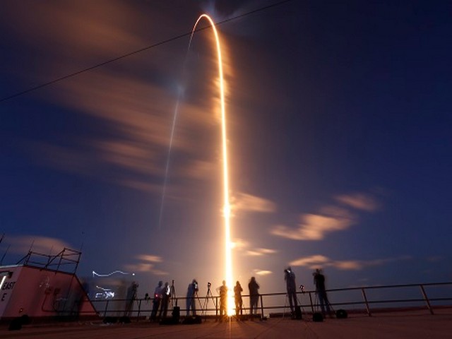 A civilian crew aboard a Crew Dragon capsule and SpaceX Falcon 9 rocket launches from Kennedy Space Center in Florida. (Photo Credit: REUTERS)