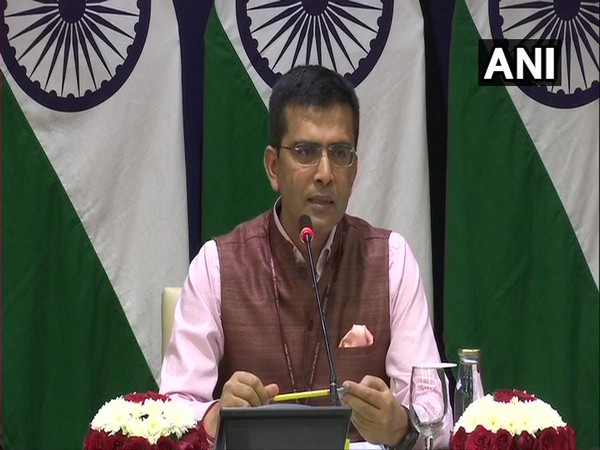  External Affairs Ministry spokesperson Raveesh Kumar addressing the media on Thursday