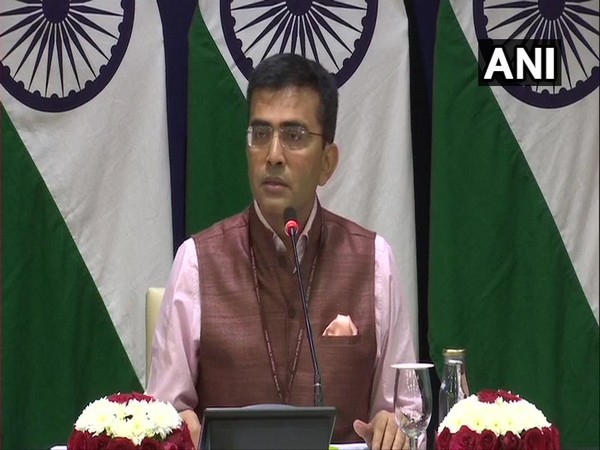 External Affairs Ministry spokesperson Raveesh Kumar addressing the media on Thursday