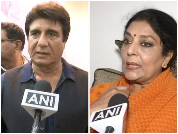 File photos of Raj Babbar (L) and Renuka Chowdhury (R)