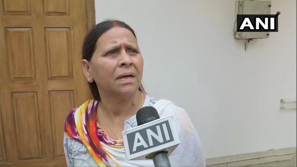 Rabri Devi speaking to ANI on Saturday. Photo/ANI
