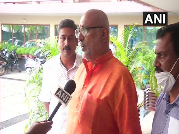 CP Radhakrishnan, BJP State in-charge and party National Executive Member talking to ANI on Saturday. 