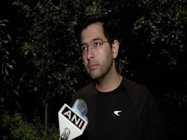 Delhi Jal Board Vice-Chairman Raghav Chadha speaking to ANI in New Delhi on Saturday. Photo/ANI