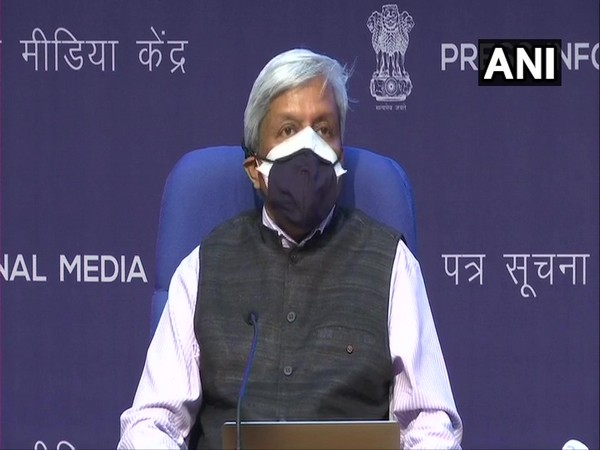 Principal Scientific Advisor to Centre K VijayRaghavan at media breifing of union Health Ministry. (Photo/ ANI)