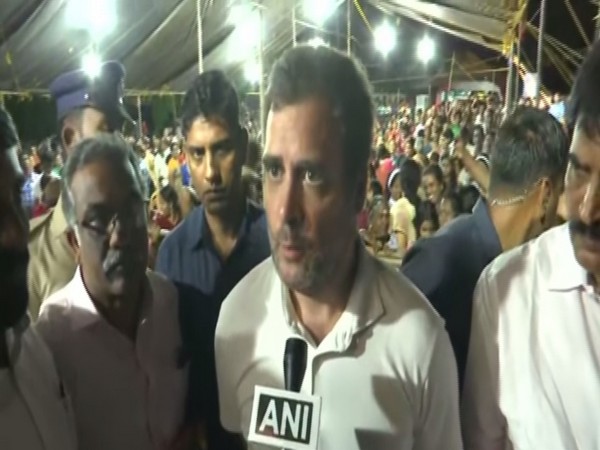 Former Congress president Rahul Gandhi talking to ANI on Tuesday. Photo/ANI