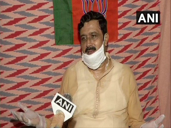 BJP leader Rahul Sinha talking to ANI in Kolkata on Monday. Photo/ANI