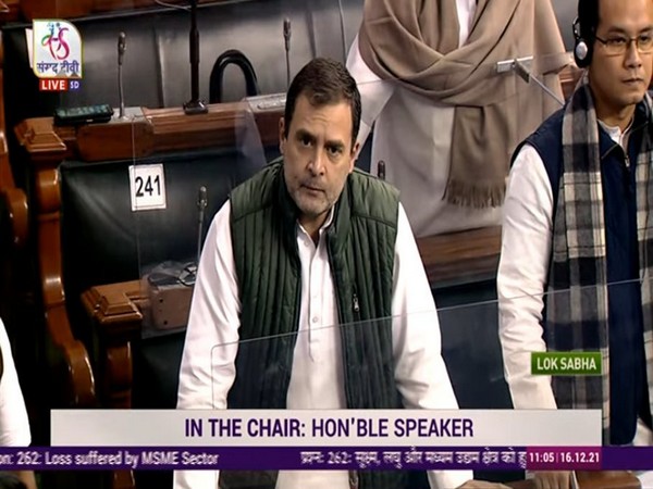 Congress leader Rahul Gandhi in LS (Photo/ ANI)