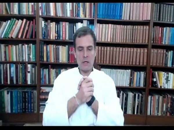 Congress leader Rahul Gandhi during virtual press conference on Thursday. (Photo/ANI)