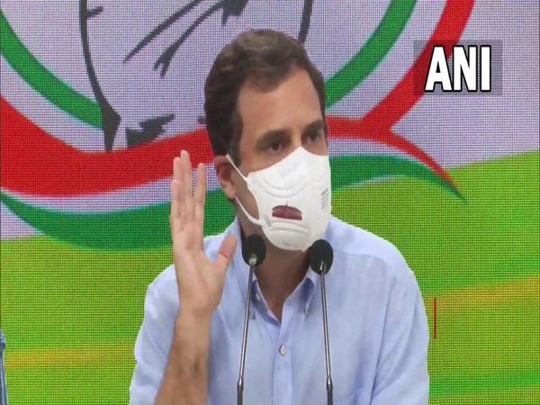 Congress leader Rahul Gandhi addressing press conference iN Delhi. (Photo/ANI)