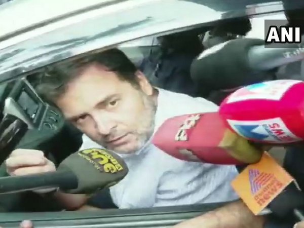 Congress leader Rahul Gandhi speaking to reporters in Kozhikode on Thursday. (Photo/ANI)