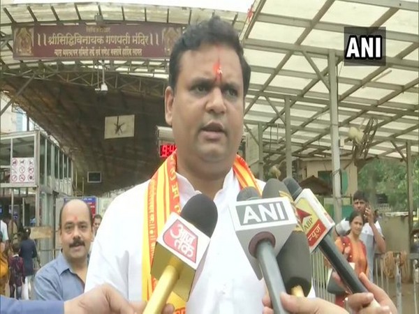 BJP Colaba candidate Rahul Narvekar speaks to media in Mumbai on Thursday [Photo/ANI]