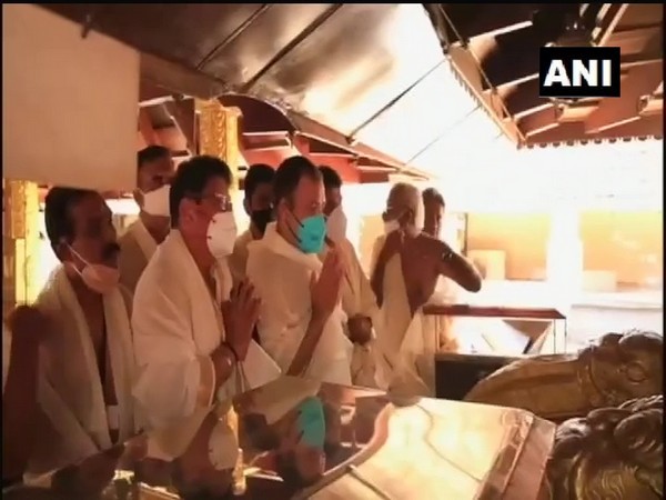 Congress leader Rahul Gandhi on Sunday offered prayers at Thirunelli temple in Wayanad.