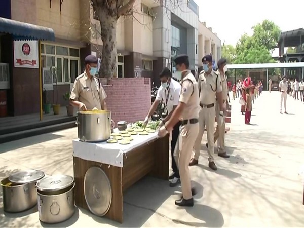 A visual from Shakurbasti railway station in Delhi on Friday. Photo/ANI