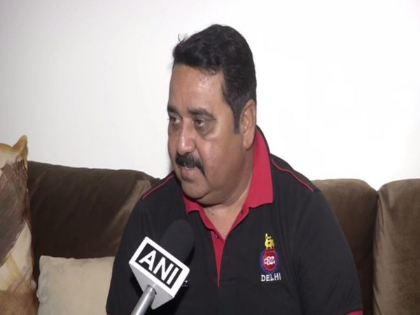 Virat Kohli's childhood coach Raj Kumar Sharma talking to ANI.