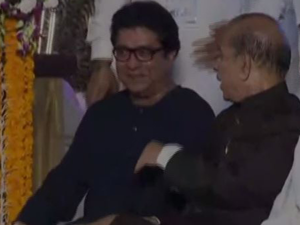 MNS leader Raj Thackeray at the swearing ceremony in Mumbai on Thursday. Photo/ANI
