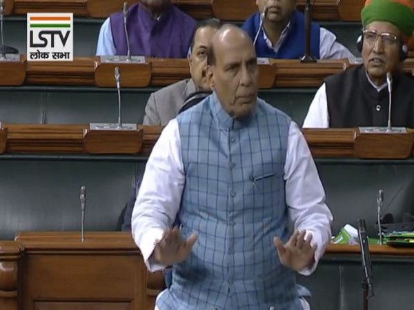 Rajnath Singh speaking in Lok Sabha