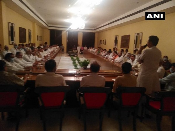 Visuals from the CLP meeting underway at Suryagarh hotel in Jaisalmer. Photo/ANI