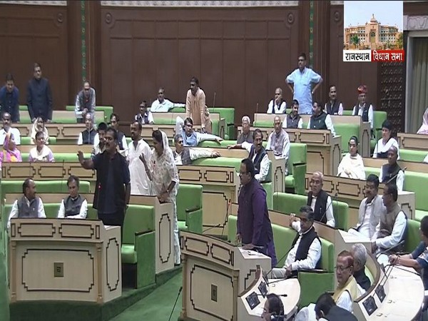 A view of the Rajasthan Assembly on Friday. Photo/ANI