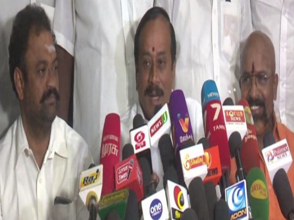 BJP national secretary H Raja addressing a press conference in Madurai, Tamil Nadu. Photo/ANI