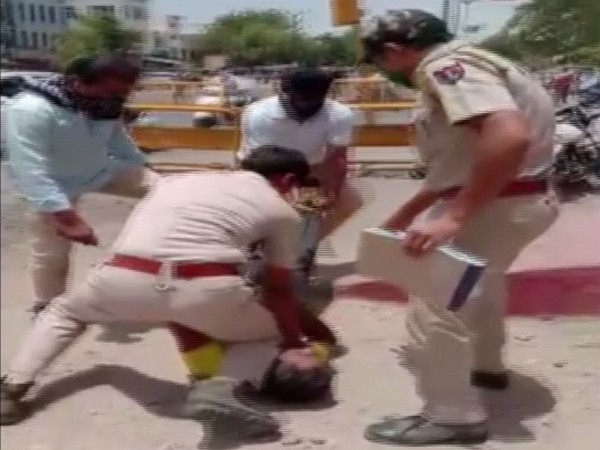 Visuals from the viral video of the incident. Photo/ANI