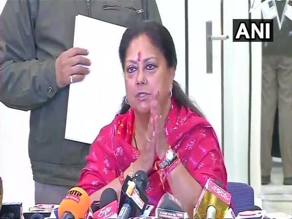 Former chief minister of Rajasthan Vasundhara Raje (File Photo)