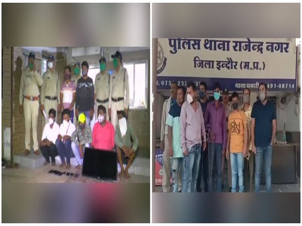 Betting gang arrested by Indore  police (Photo/ANI)