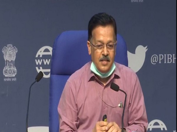 Rajesh Bhushan, Officer on Special Duty, Ministry of Health speaking during press conference in New Delhi on Thursday. (Photo/ANI)