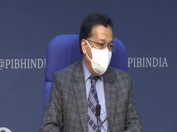 Rajesh Bhushan, Secretary, Health Ministry during a press conference in New Delhi on Tuesday. (Photo/ANI)