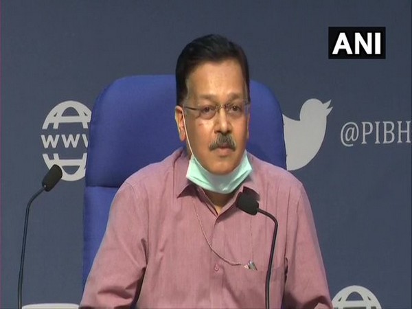 Rajesh Bhushan, Officer on Special Duty (OSD), Ministry of Health during press conference in New Delhi on Thursday. Photo/ANI