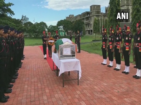 West Bengal: Army officials pay tribute to Naik Rajib Thapa on Sunday. Photo/ANI