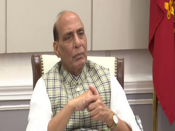 Defence Minister Rajnath Singh addressing the Corporate Social Responsibility (CSR) webinar on Armed Forces Flag Day organised by Kendriya Sainik Board [Photo/ANI]