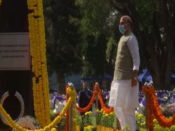 Defence Minister Rajnath Singh attending the 'Veterans Day' celebrations in Bengaluru on Thursday. (Photo/ANI)
