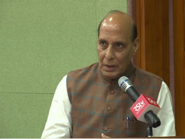 Defence Minister Rajnath Singh speaking during a book launch in New Delhi on Tuesday. (Photo/ANI)