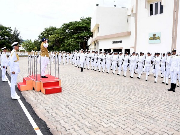 Defence Minister Rajnath Singh in Andhra Pradesh on Saturday. Photo/PIB
