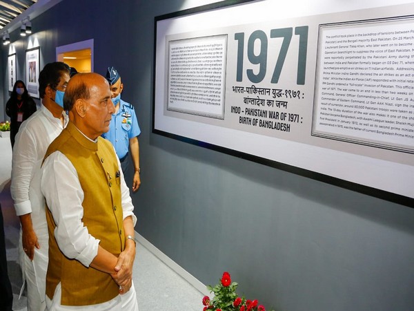 Defence Minister Rajnath Singh in Bengaluru (Photo/ANI)